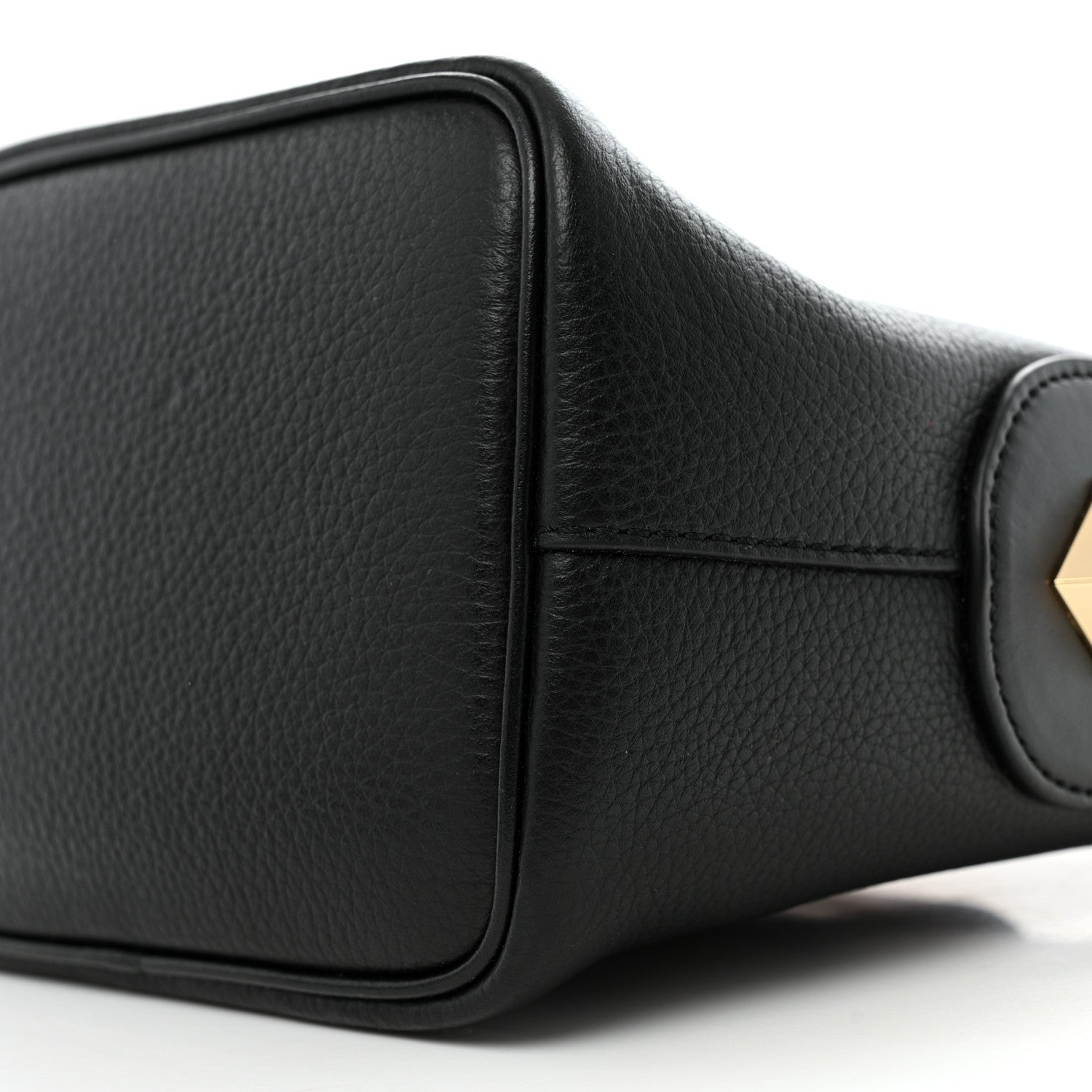 Christian Louboutin Grained Calfskin Mini Carasky Bucket Bag Black 9 of 11