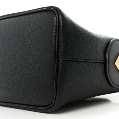 Christian Louboutin Grained Calfskin Mini Carasky Bucket Bag Black 9 of 11