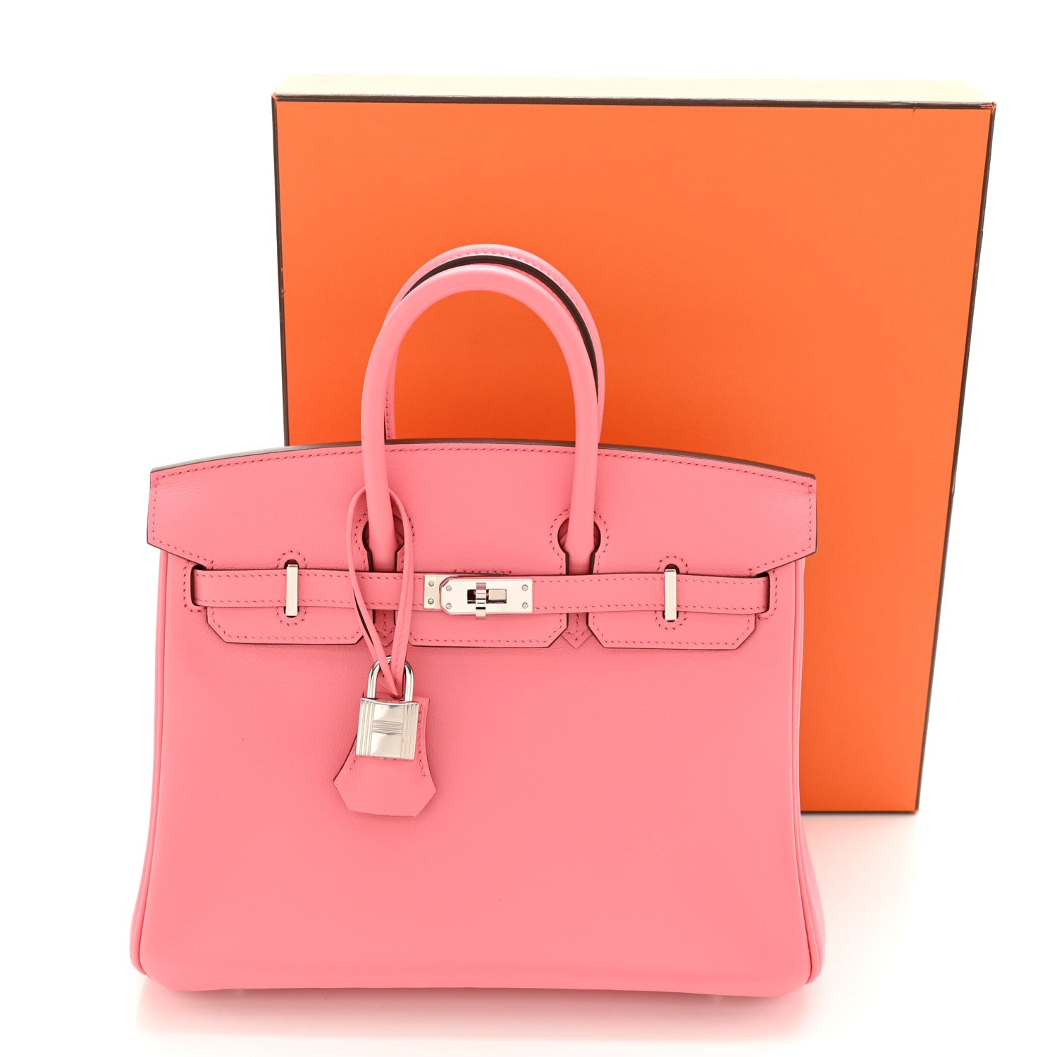 Hermes Swift Birkin 25 Rose Azalee 11 of 11