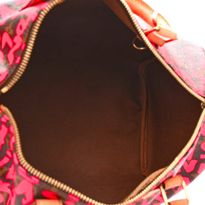Louis Vuitton Monogram Graffiti Speedy 30 Fuchsia 5 of 15