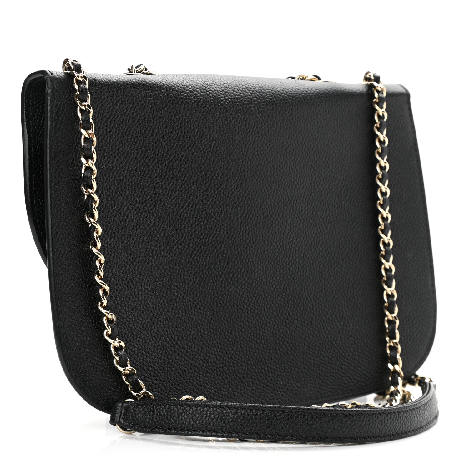 Chanel Caviar Mini Chain Flap Bag Black 2 of 9