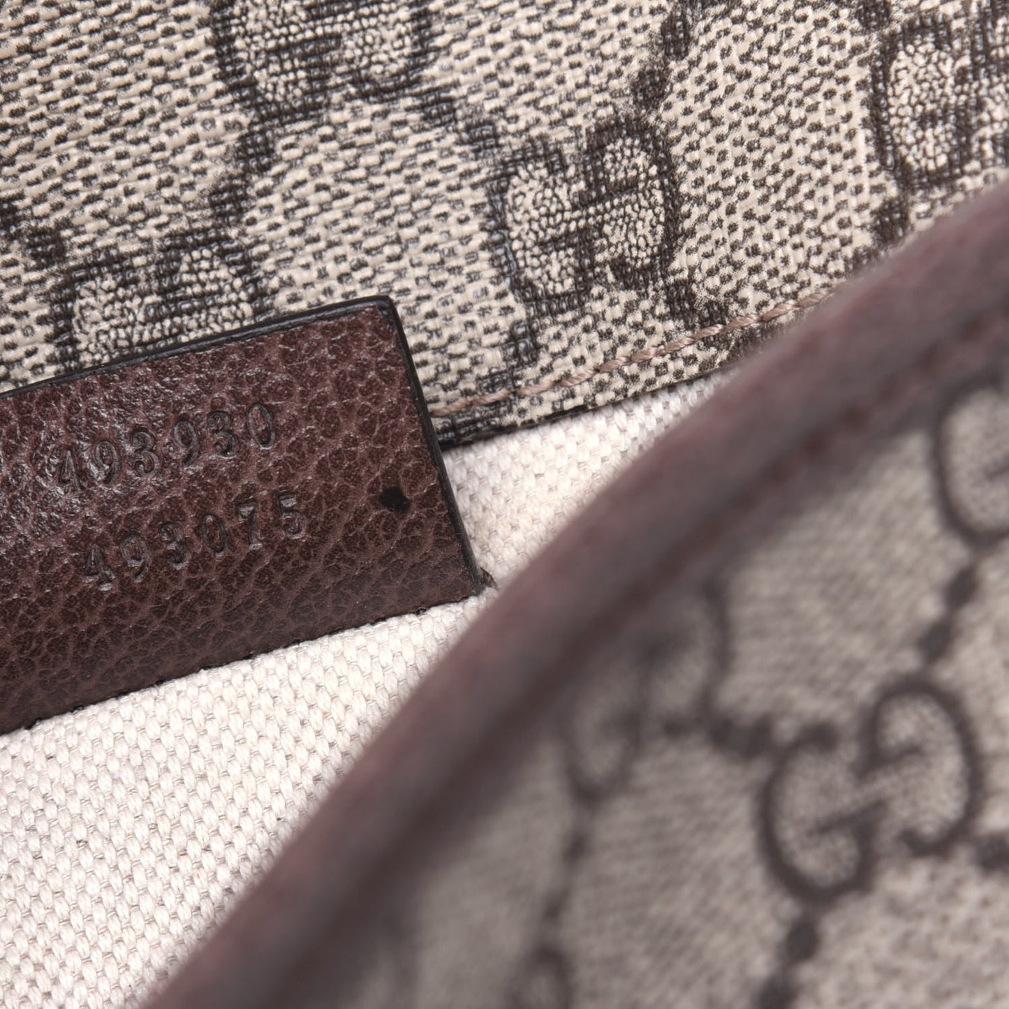 GG Supreme Monogram Neo Vintage Web Belt Bag Brown