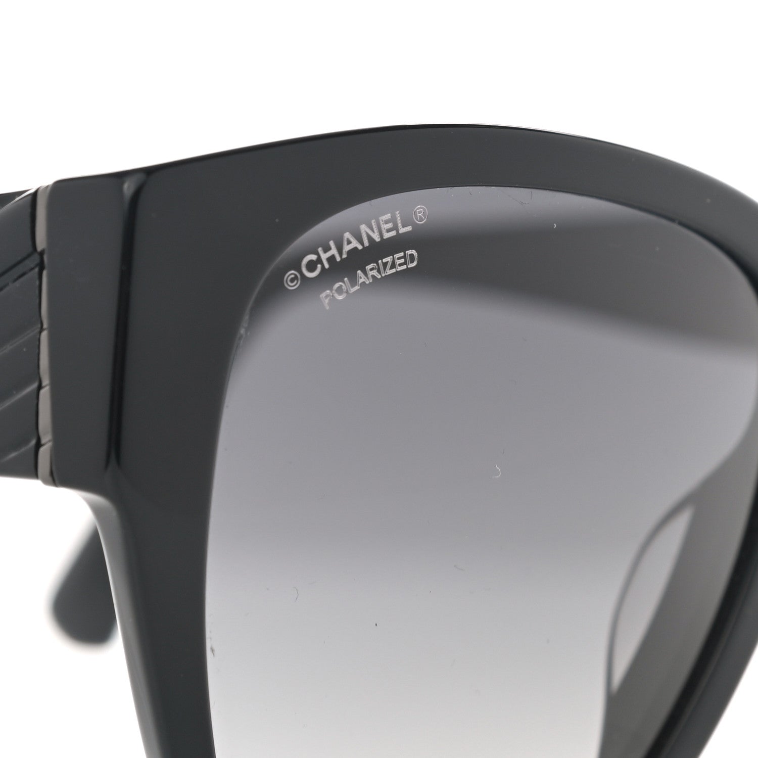 Chanel Acetate Polarized Butterfly CC Sunglasses 5412 Black 7 of 8