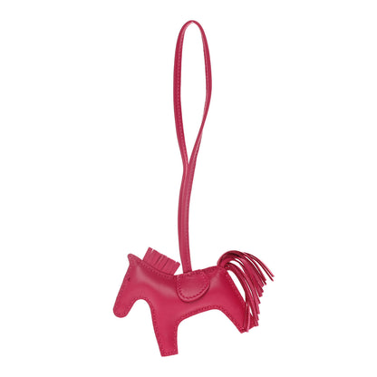 Hermes Milo Lambskin Grigri Rodeo Horse Bag Charm PM Rose Mexico 1 of 7