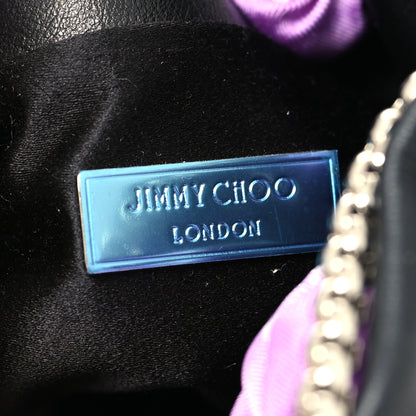 Jimmy Choo Calfskin Scarf Bon Bon Bag Bucket Bag Black 6 of 10