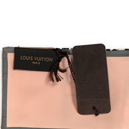 Louis Vuitton Silk Monogram Trunks Bandeau Rose Poudre 3 of 4