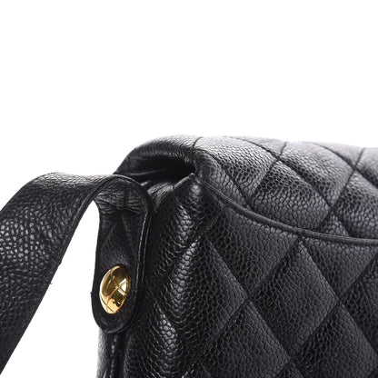 Chanel Caviar Quilted Flap Shoulder Bag Black 13 of 15