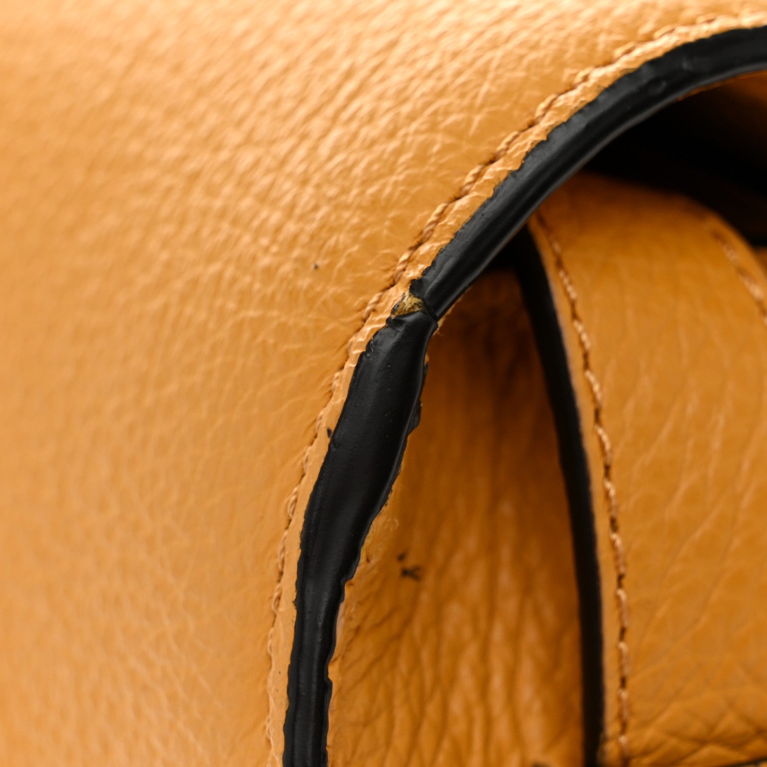 Chloe Grained Calfskin Small Marcie Saddle Bag Sunflower 11 of 12