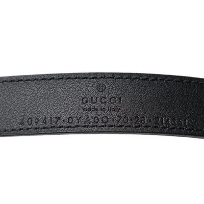 Gucci Plutone Calfskin Double G 20mm Belt 70 28 Black 3 of 4