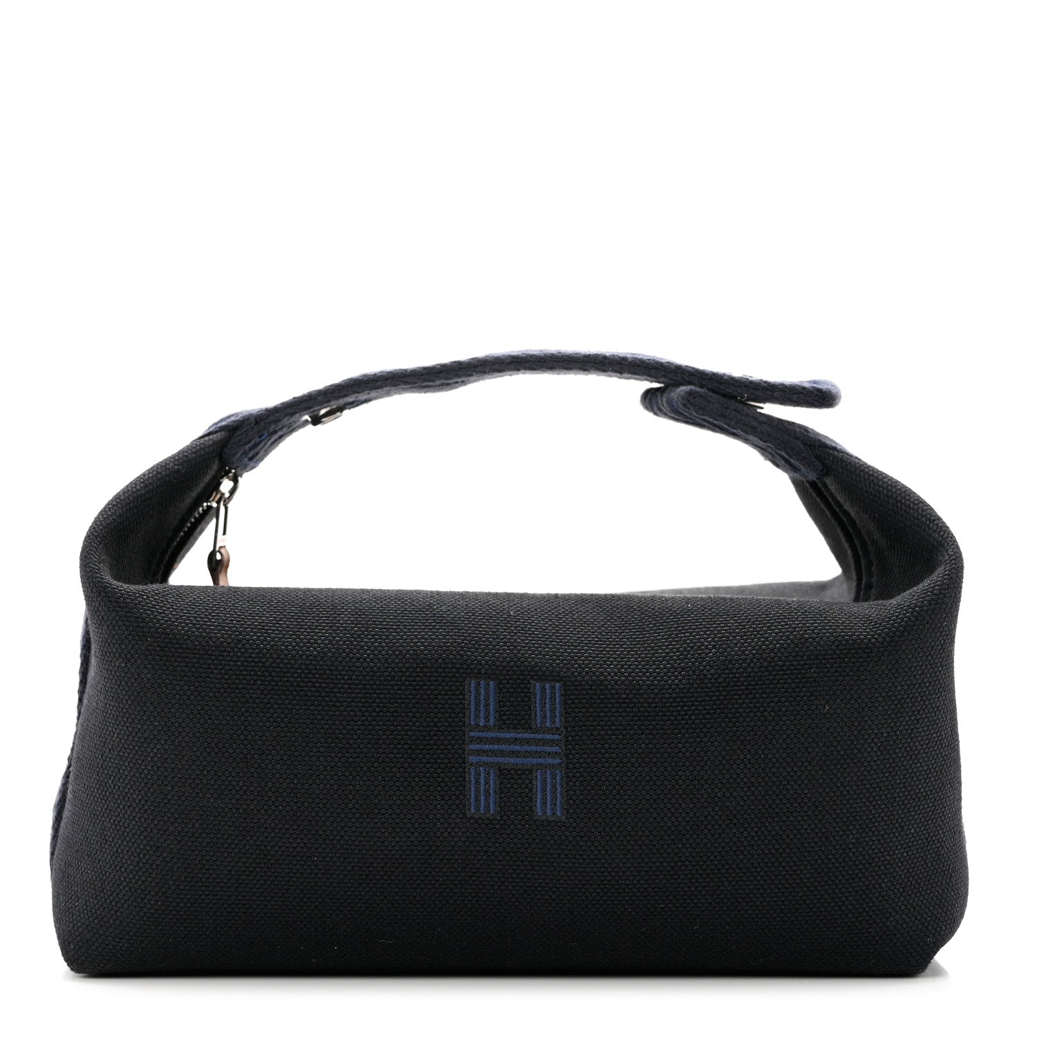 Hermes Canvas Small Bride-A-Brac Pouch Black Bleu Nuit 1 of 6