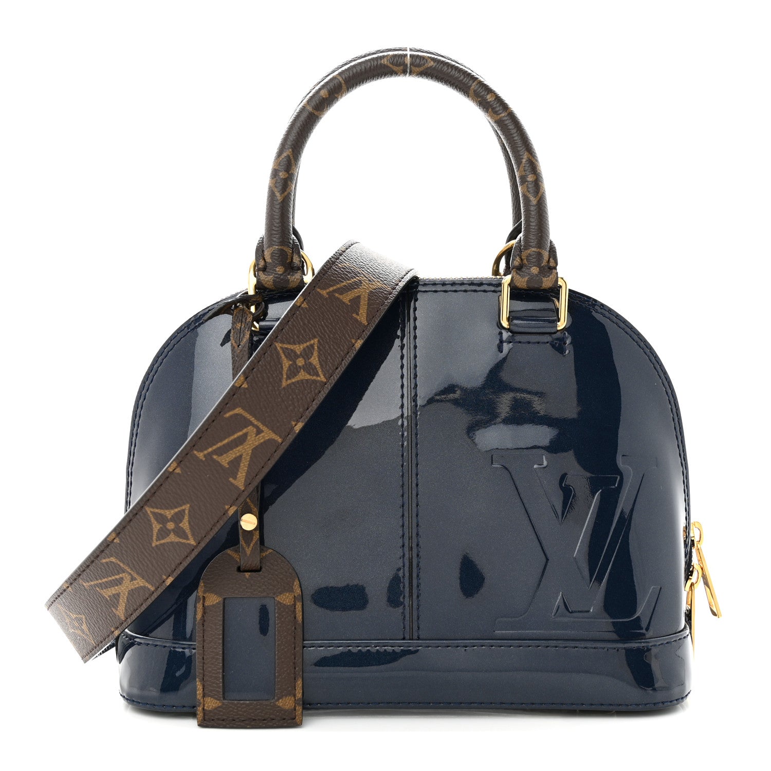Louis Vuitton Patent Monogram Alma BB Marine 1 of 11