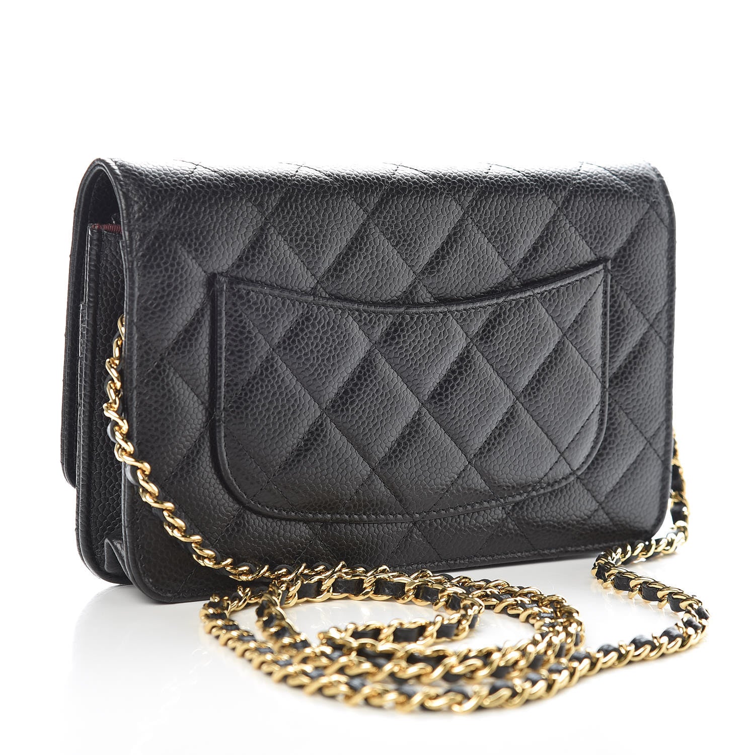 Chanel Caviar Quilted Wallet On Chain WOC Black 3 of 11