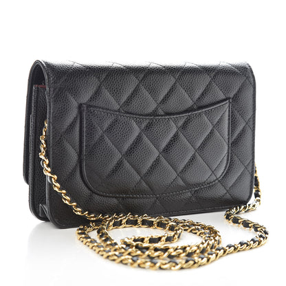 Chanel Caviar Quilted Wallet On Chain WOC Black 3 of 11