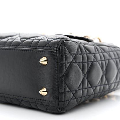Christian Dior Lambskin Cannage Small Lucky Badges My Lady Dior Black 11 of 14