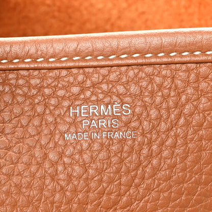 Hermes Taurillon Clemence Evelyne III PM Gold 6 of 11