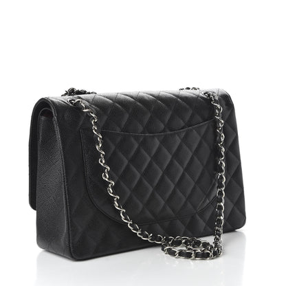 Chanel Caviar Quilted Maxi Double Flap Black 3 of 10
