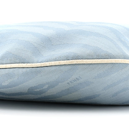 Fendi Canvas Zebra Print Small Oyster Celeste 9 of 16