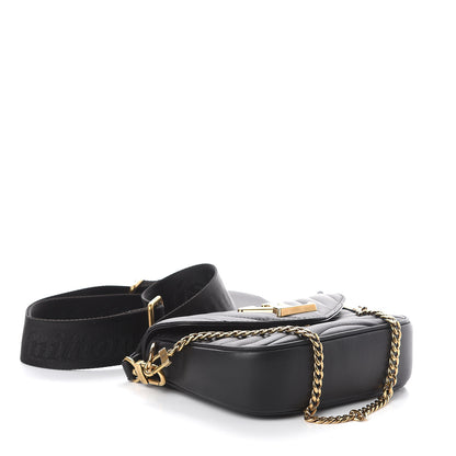 Louis Vuitton Calfskin New Wave Multi Pochette Black 3 of 8