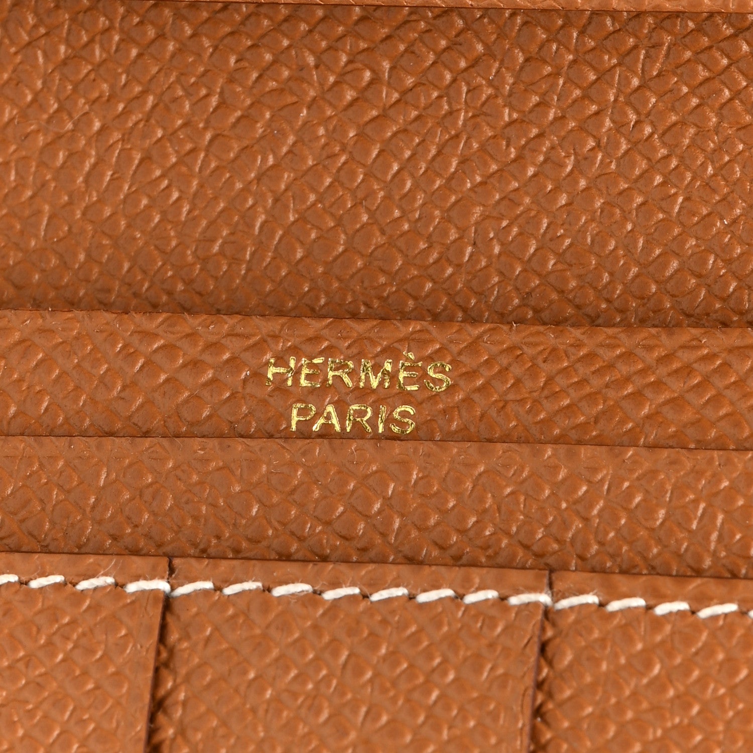 Hermes Epsom Bearn Gusset Wallet Gold 5 of 6