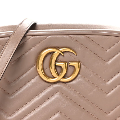 Gucci Calfskin Matelasse Small GG Marmont Chain Shoulder Bag Porcelain Rose 8 of 11