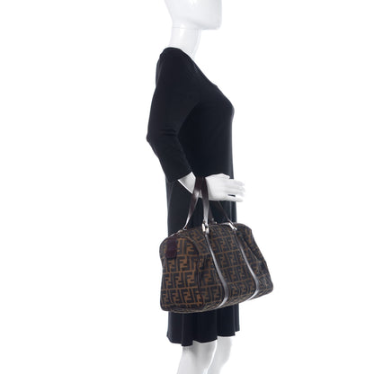 Fendi Zucca Mini Boston Satchel Tobacco 2 of 11