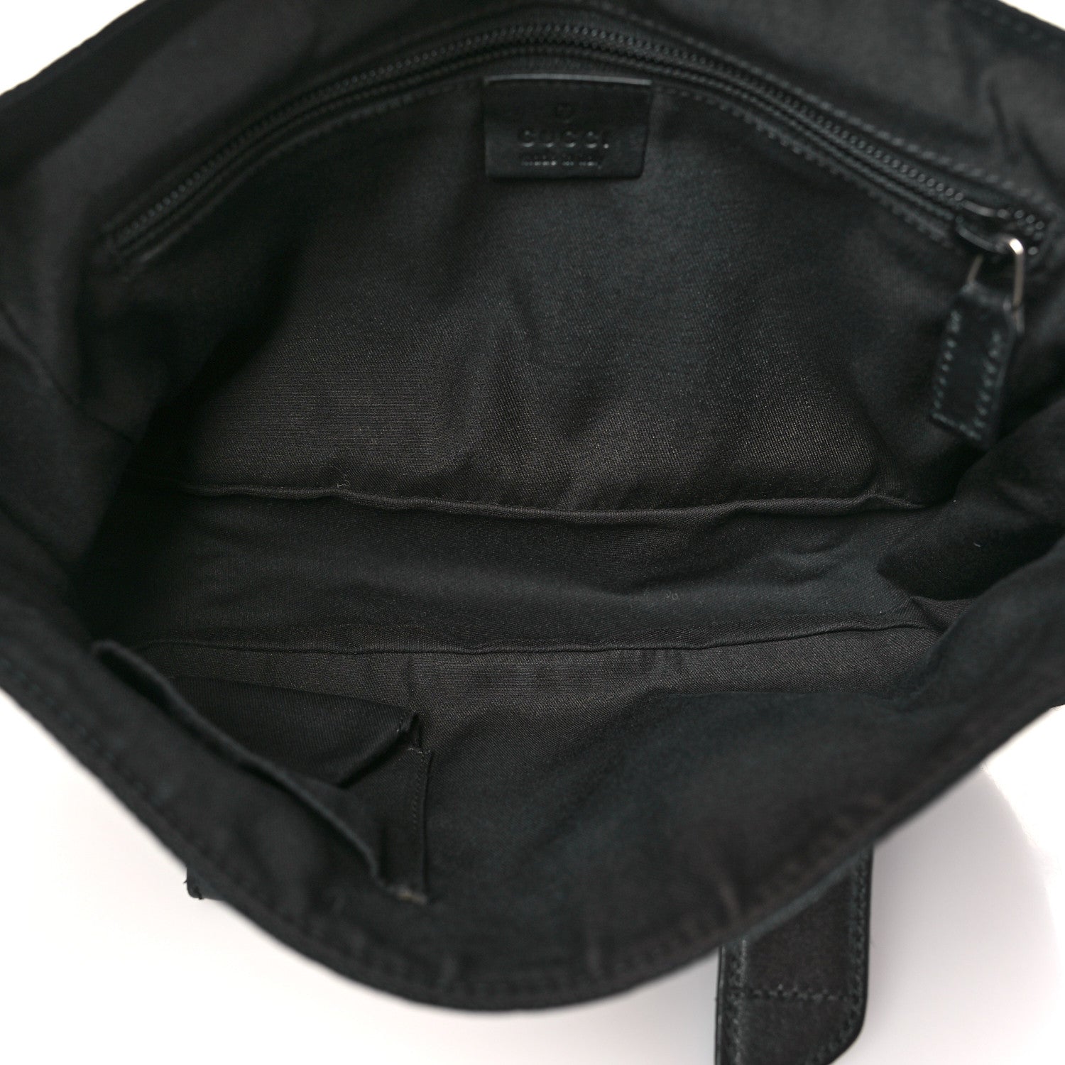 Gucci Monogram Small Double Buckle Flap Messenger Bag Black 5 of 10