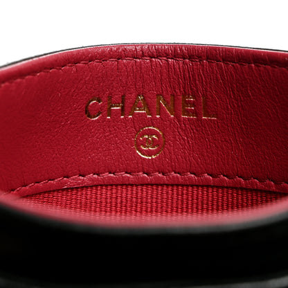 Chanel Lambskin Quilted Chanel 19 Card Holder Black 6 of 8