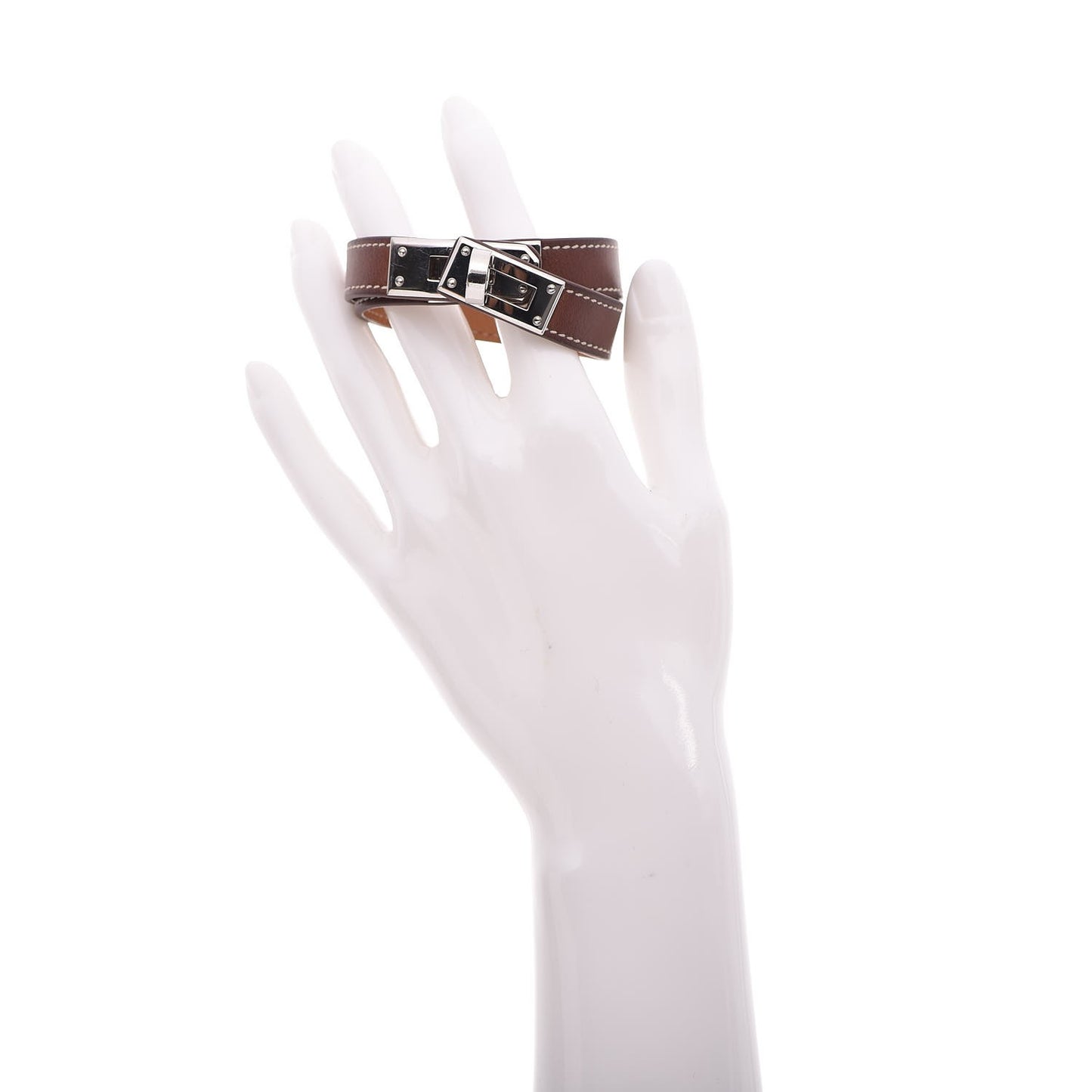 Barenia Kelly Double Tour Bracelet S Fauve