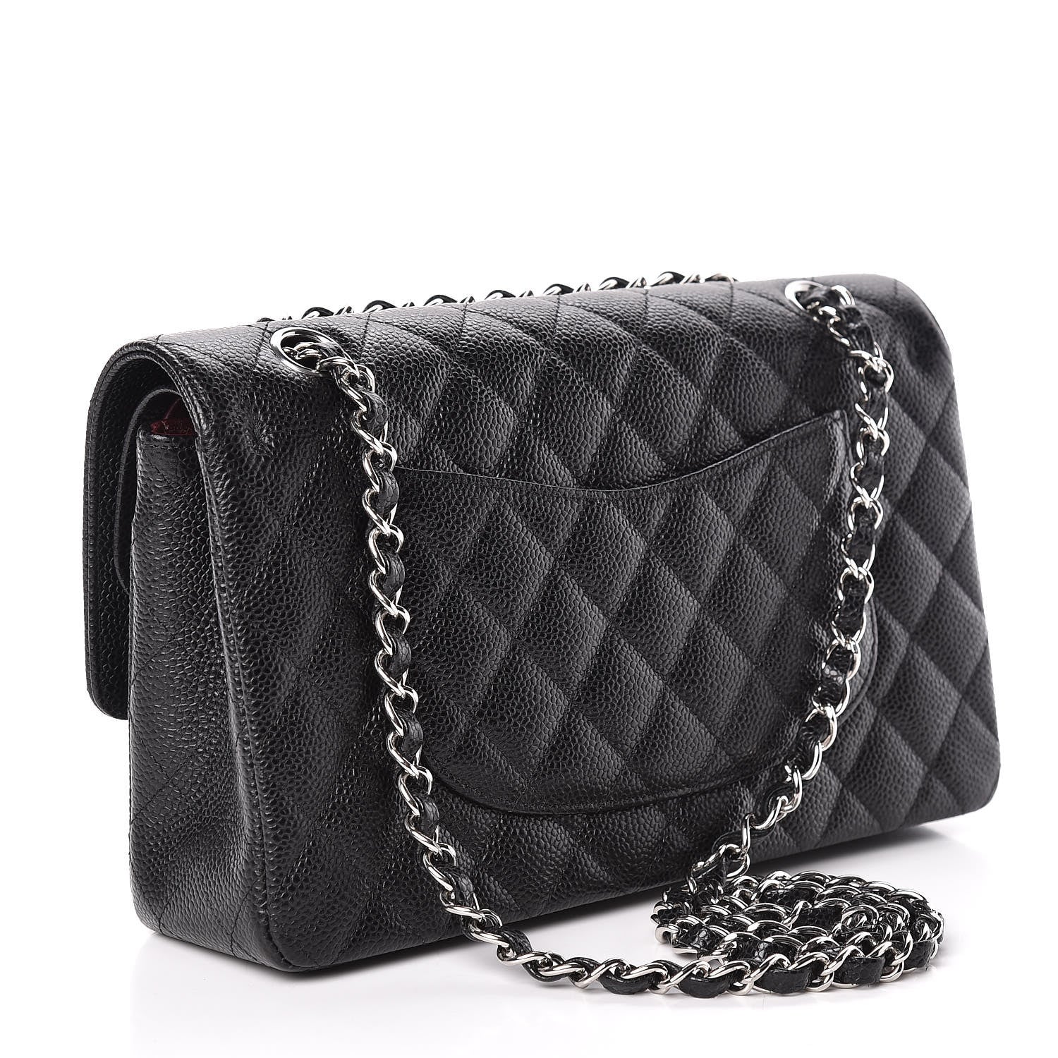 Chanel Caviar Quilted Medium Double Flap Black 3 of 12
