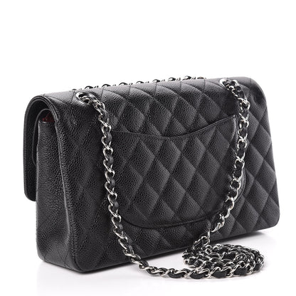 Chanel Caviar Quilted Medium Double Flap Black 3 of 12