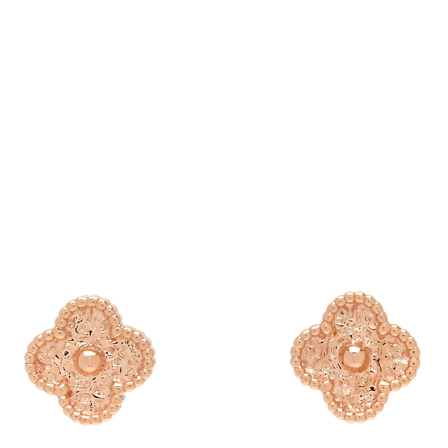 Van Cleef & Arpels VAN CLEEF & ARPELS 18K Rose Gold Sweet Alhambra Earrings 1 of 5