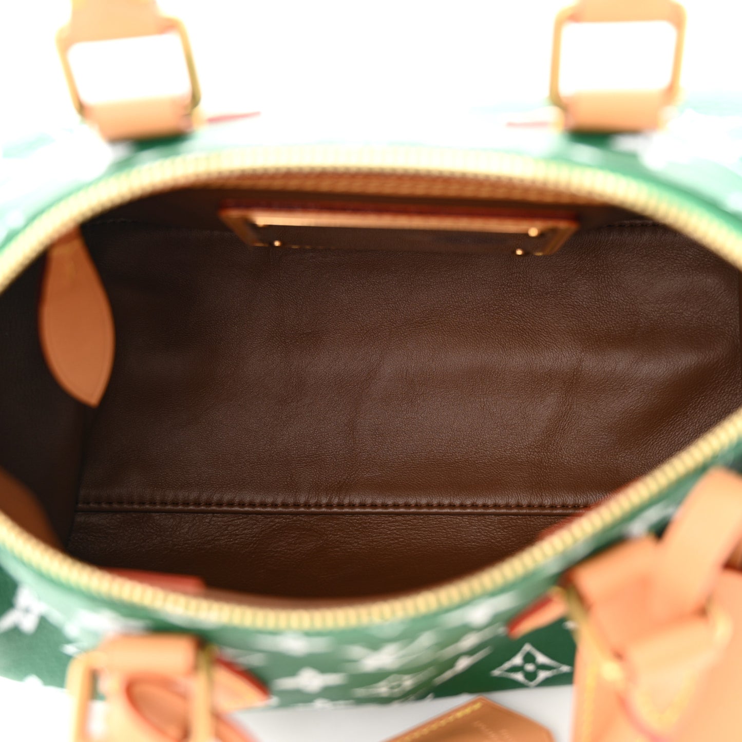 Calfskin Monogram Speedy P9 Bandouliere 25 Green
