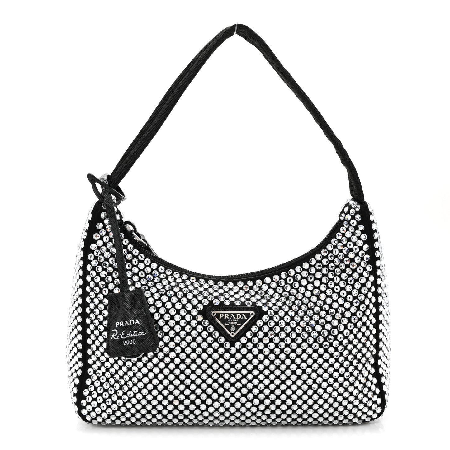 Satin Crystal Mini Re-Edition 2000 Bag Cristal