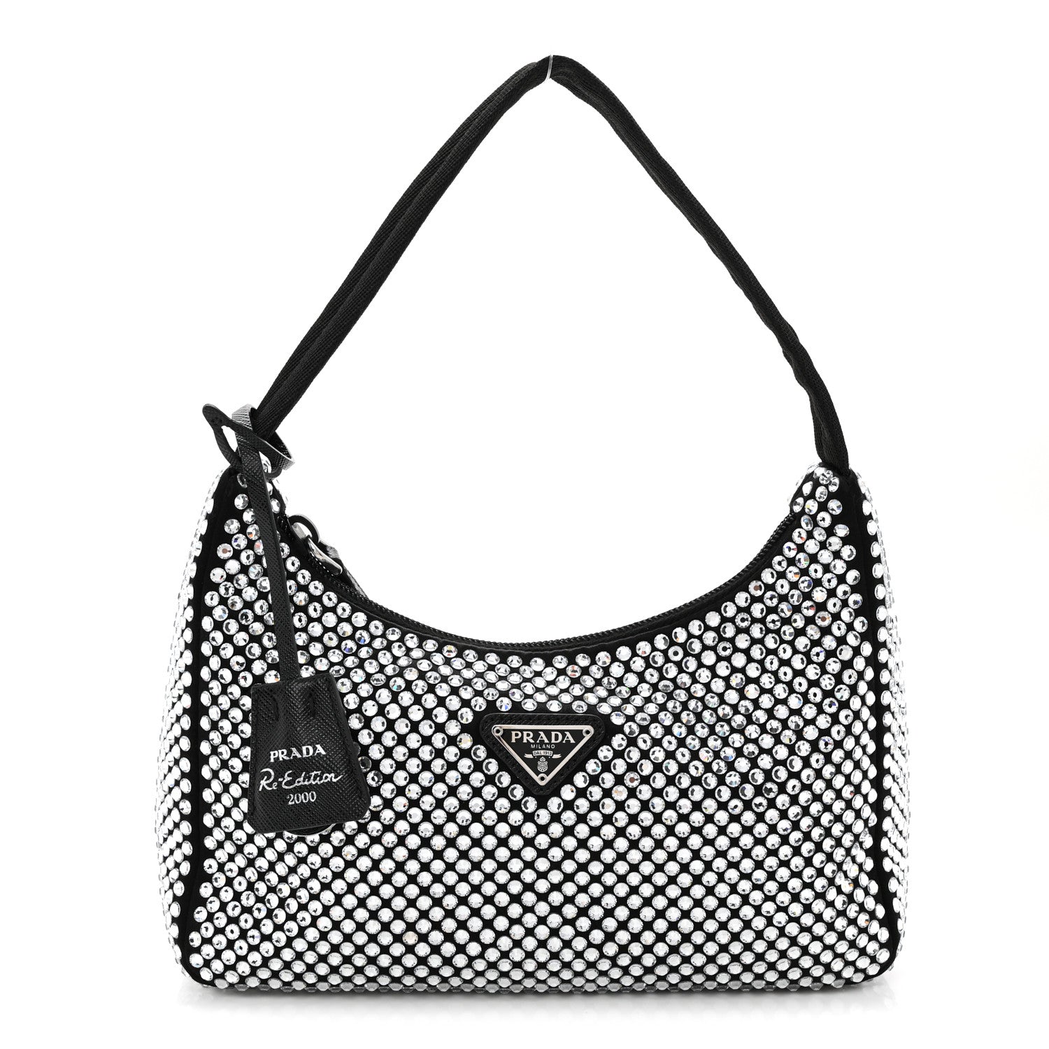 Prada Satin Crystal Mini Re-Edition 2000 Bag Cristal 1 of 10