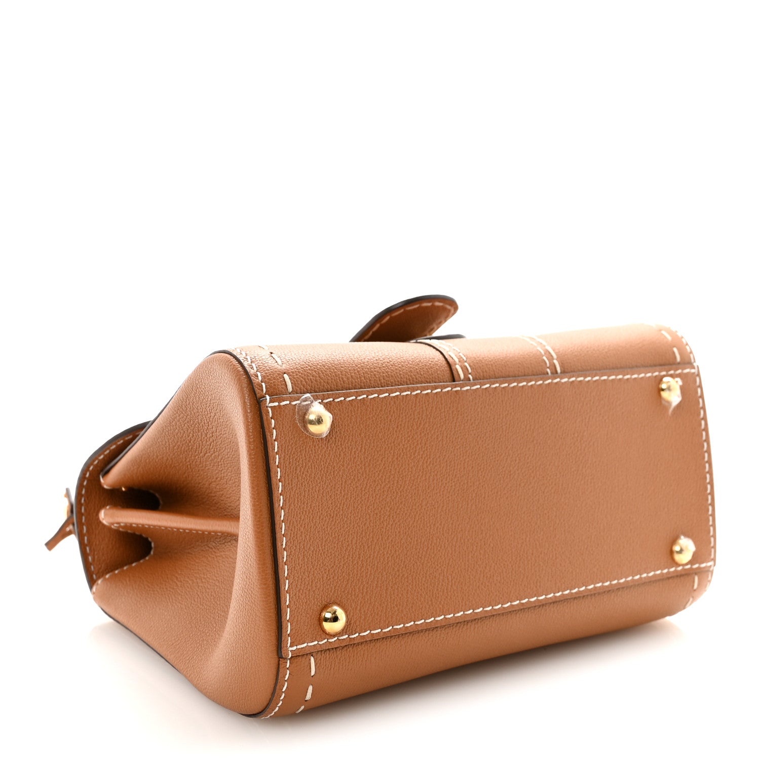 Delvaux Grained Rodeo Calfskin Surpique Mini Brillant Satchel Vegetal Ivory 4 of 11
