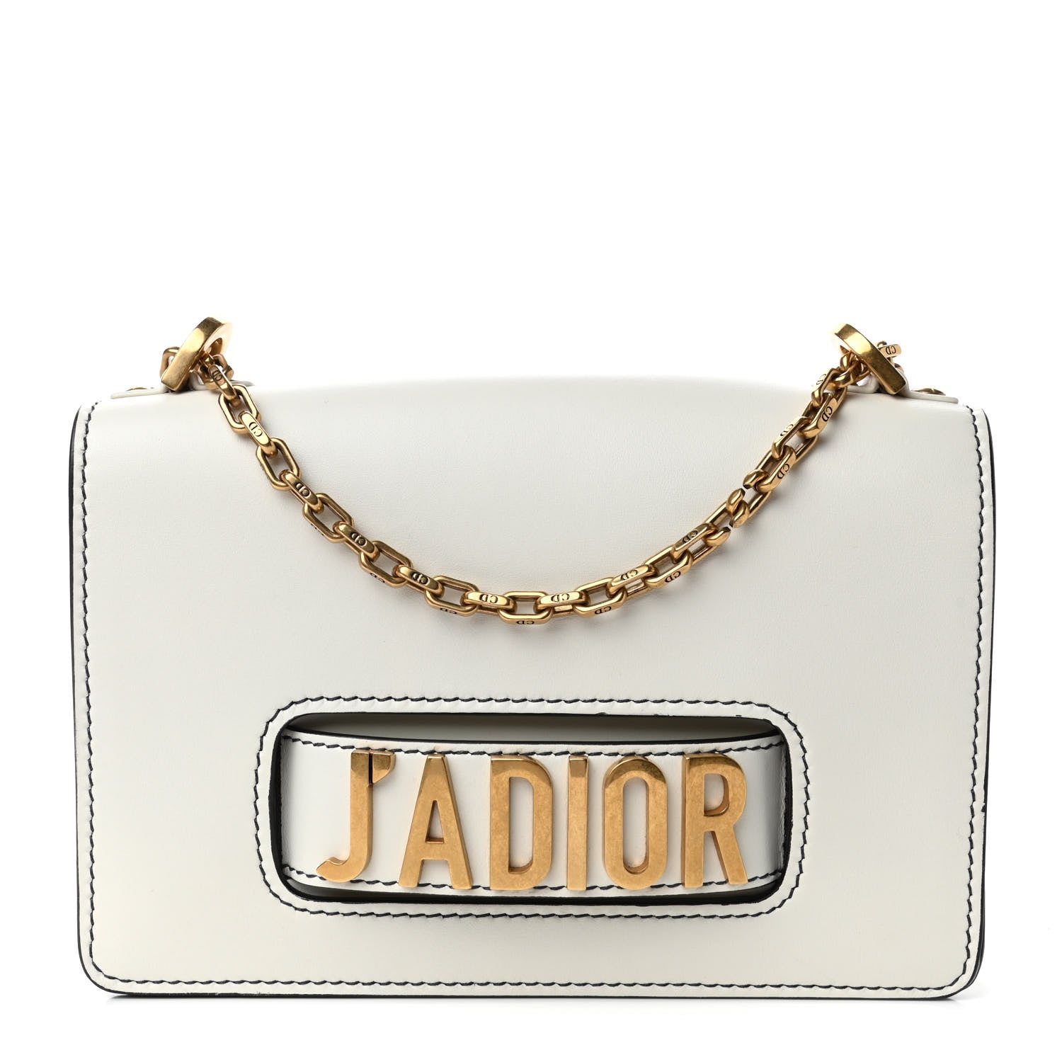 Christian Dior Calfskin J'Adior Chain Flap Bag Off White 1 of 4