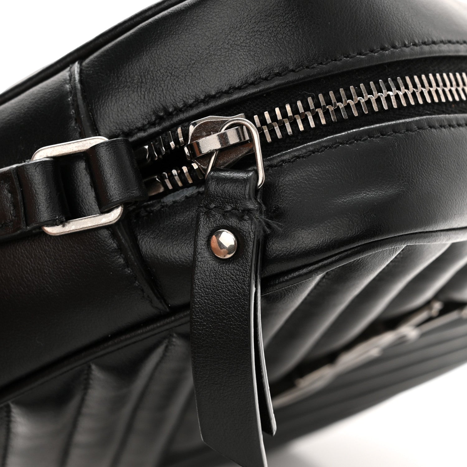 Saint Laurent Calfskin Matelasse Monogram Lou Camera Bag Black 12 of 12