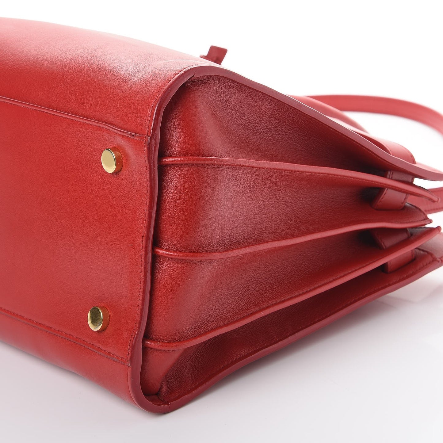 Grained Calfskin Small Sac De Jour Lipstick Red