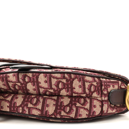 Christian Dior Oblique Saddle Bag Burgundy 9 of 9