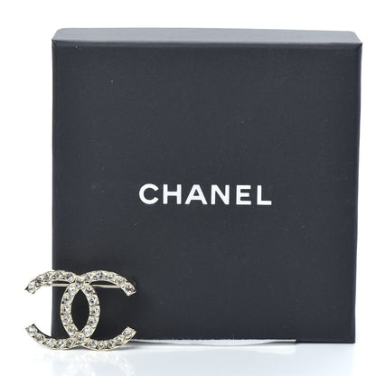 Chanel Baguette Crystal High Society CC Brooch Gold 5 of 5