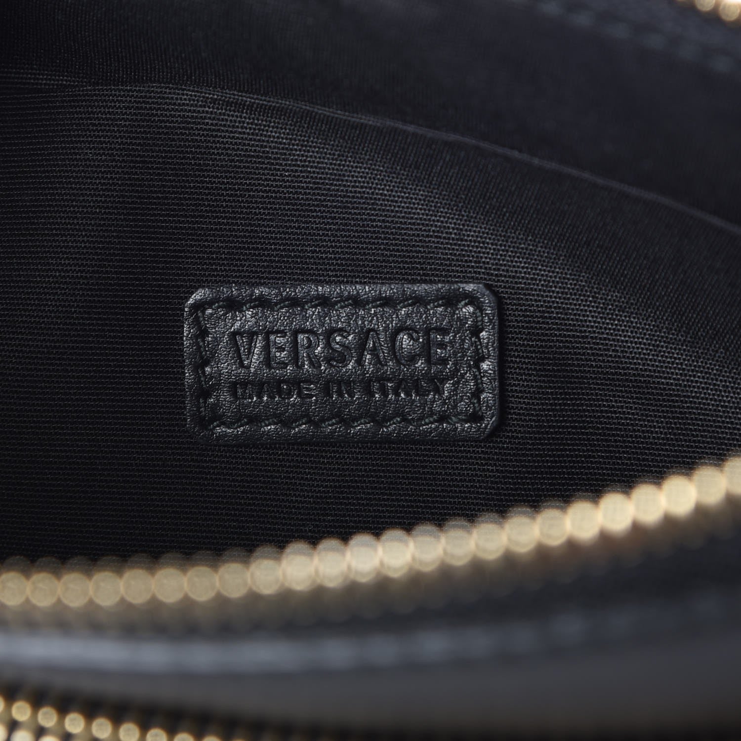 Versace Calfskin Palazzo Pochette Black 6 of 6