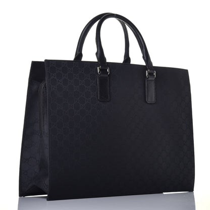Gucci Nylon Monogram Executive Bag Black 2 of 9