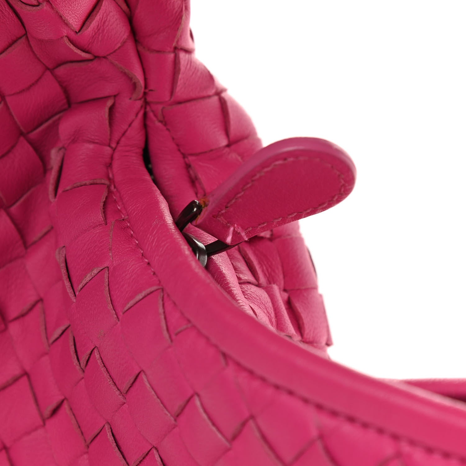 Bottega Veneta Nappa Intrecciato Large Veneta Hobo Rosa Shock 12 of 14