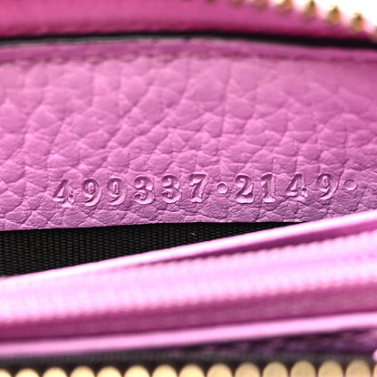 Gucci Dollar Calfskin GG Marmont Bosco Zip Around Wallet Malva 7 of 13