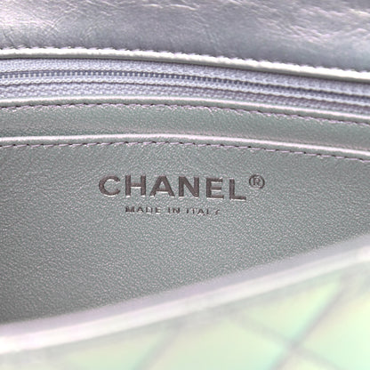 Chanel Iridescent Calfskin Quilted Mini Rectangular Flap Light Purple 5 of 10