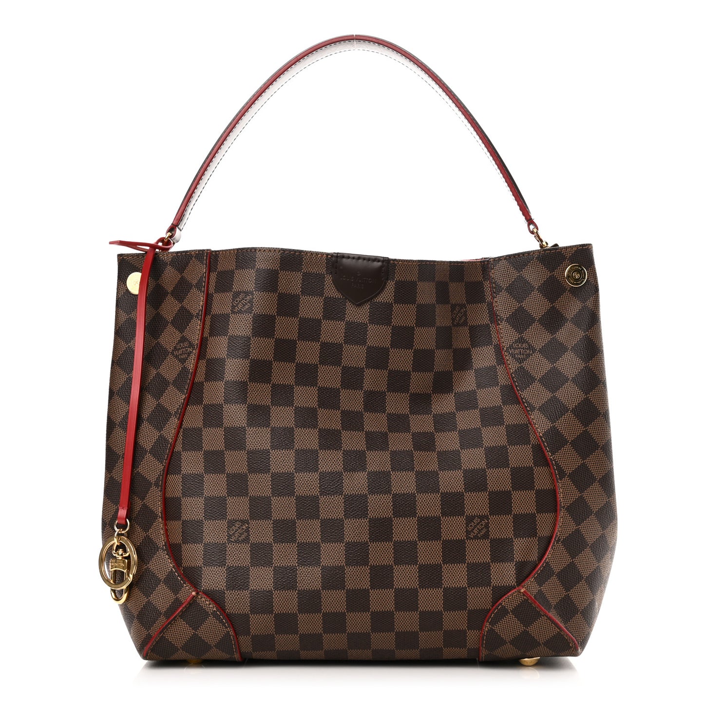 Damier Ebene Caissa Hobo Cherry