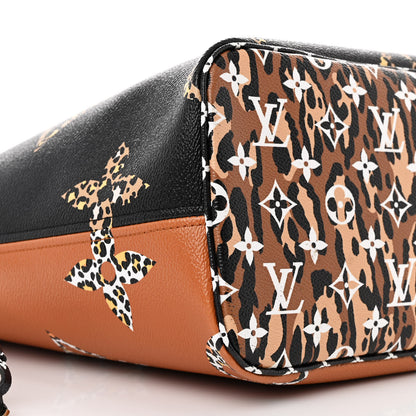 Louis Vuitton Monogram Giant Jungle Neverfull MM Black 10 of 11
