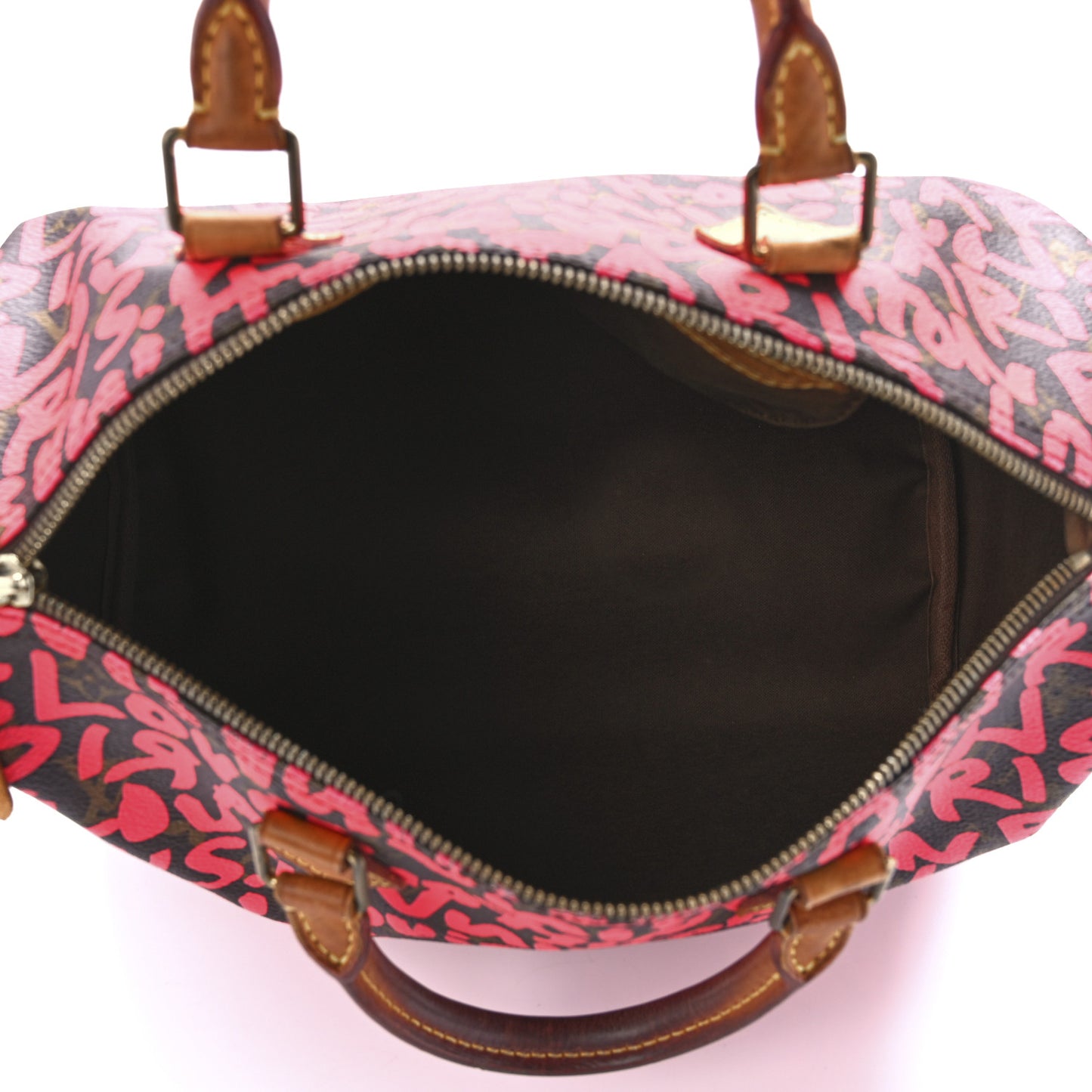 Monogram Graffiti Speedy 30 Fuchsia