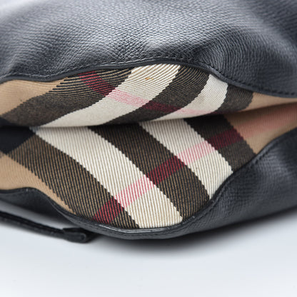 Burberry Grainy Calfskin House Check Small Bingley Black 5 of 13