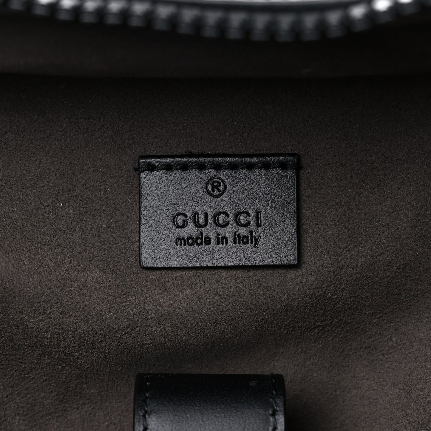 GG Supreme Monogram Medium Backpack Black